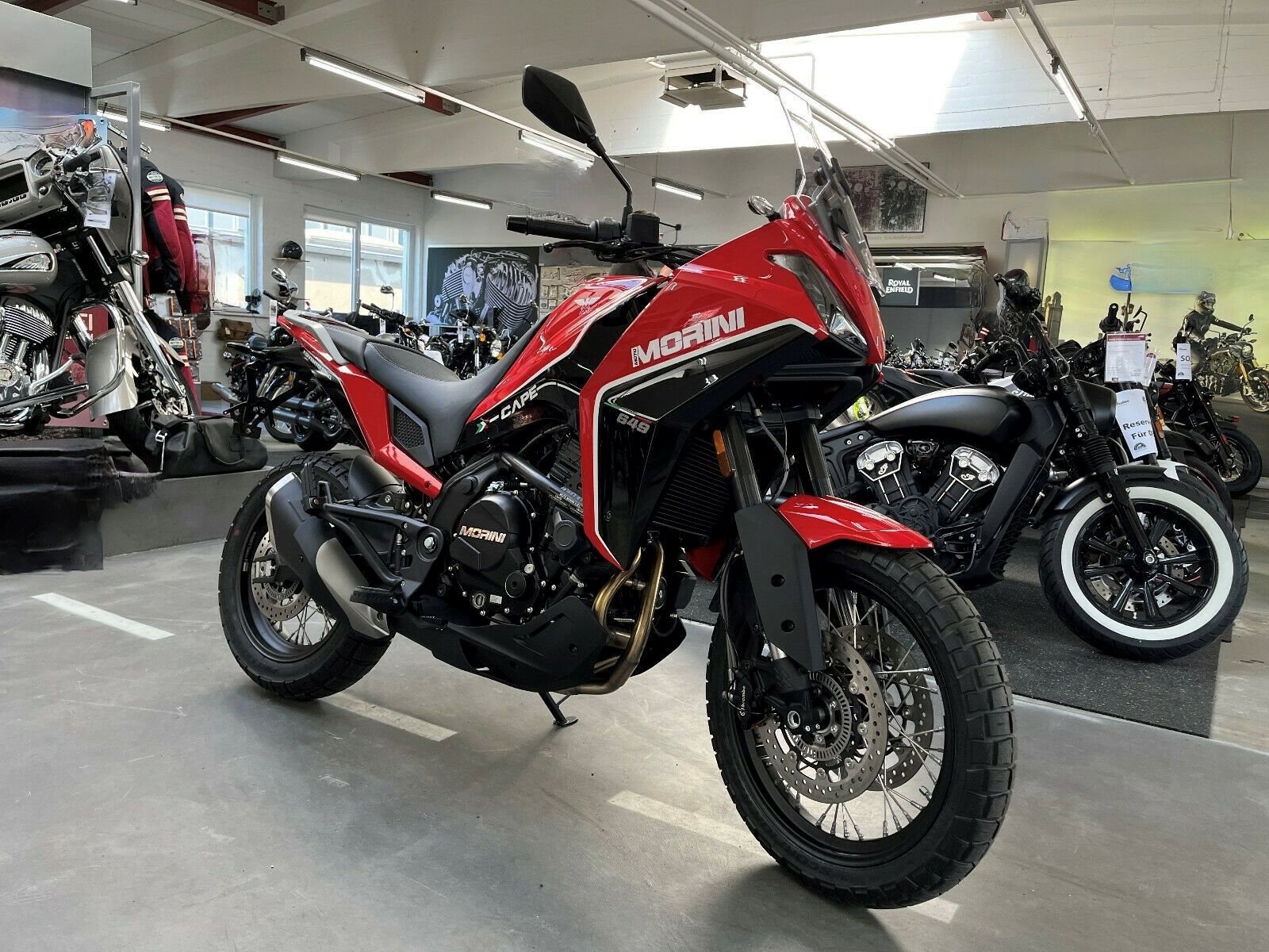 Motorrad Moto Morini X Cape Red Passion Spoke Abs Er Baujahr