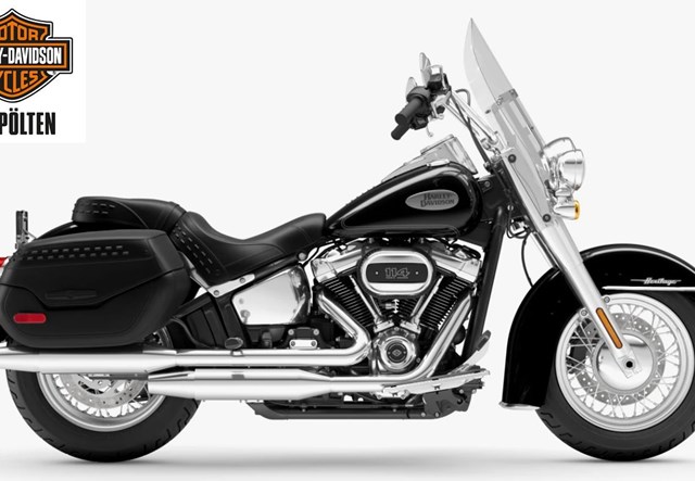 Harley-Davidson Softail Heritage Classic 114 FLHCS (Vivid Black/Chrom Finish)