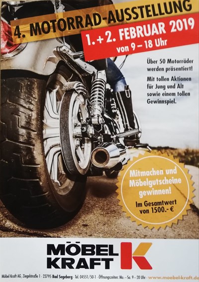 4. Motorrad-Ausstellung  Möbel Kraft