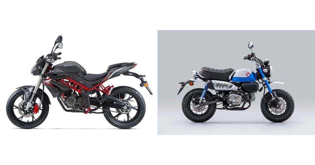 Motorrad Vergleich Benelli Bn Vs Honda Monkey