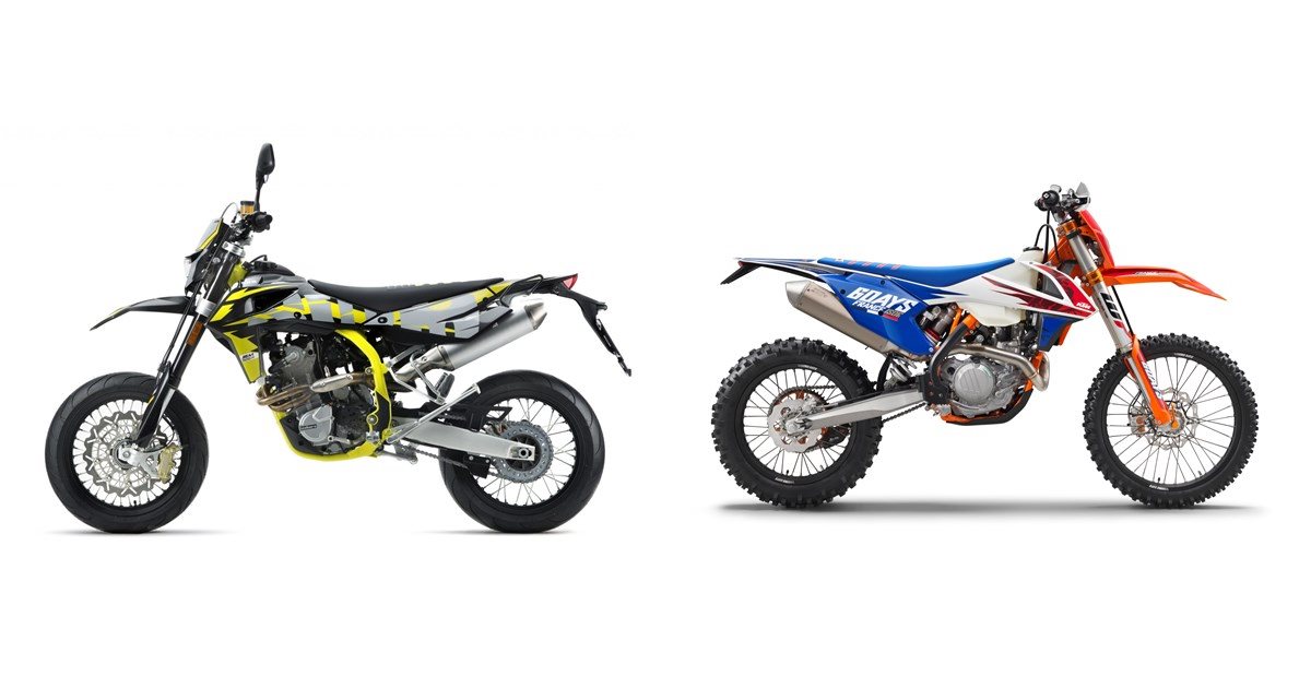 Motorrad Vergleich Swm Sm R Vs Ktm Exc F Sixdays