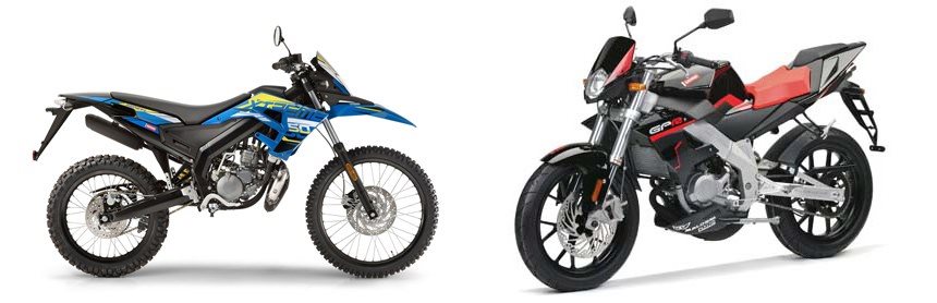 Motorrad Vergleich Derbi Senda Drd X Treme R Vs Derbi Gpr Nude