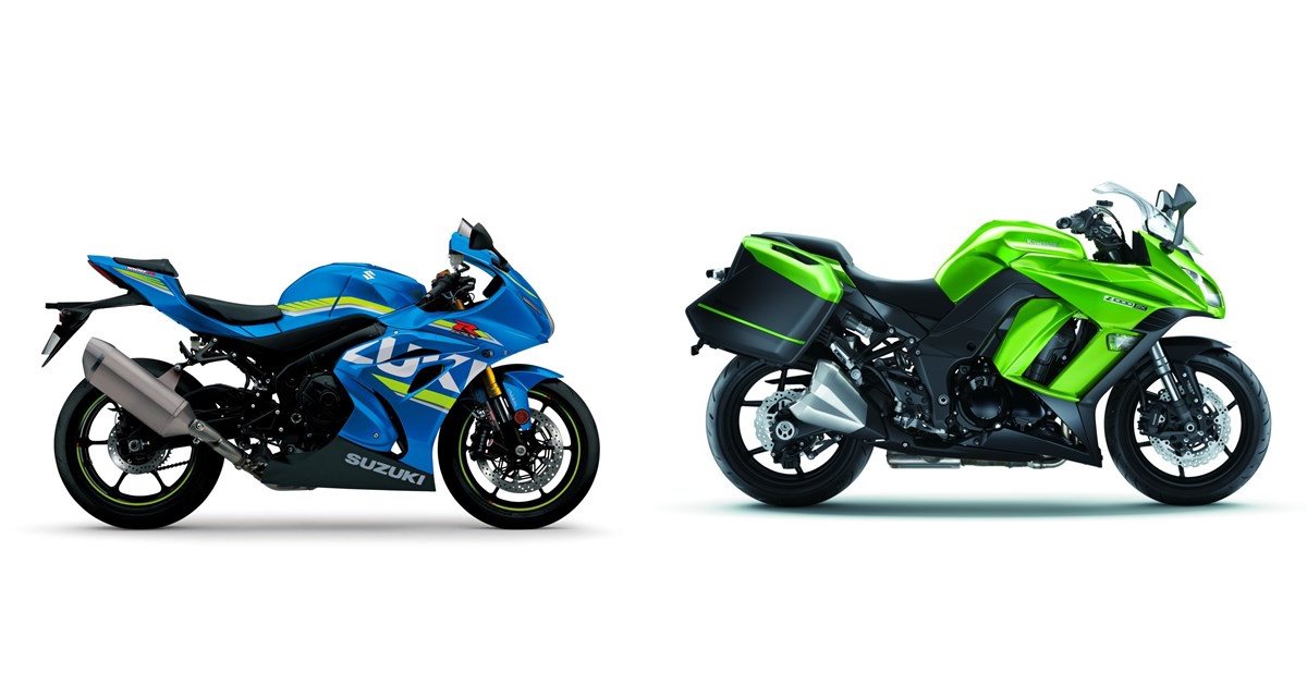 Motorrad Vergleich Suzuki Gsx R R Vs Kawasaki Z Sx