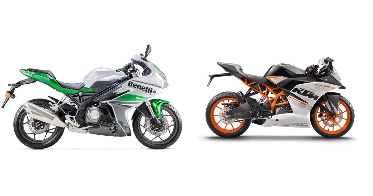 Motorrad Vergleich Benelli Bn R Vs Ktm Rc