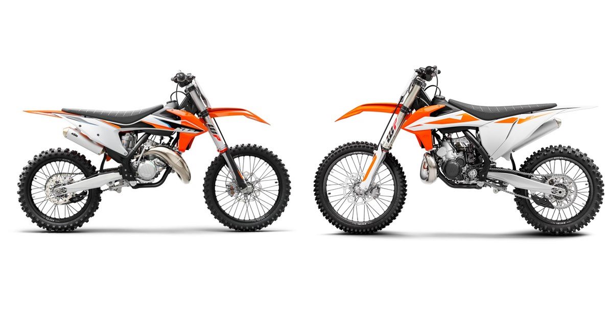 Motorrad Vergleich KTM 125 SX 2021 Vs KTM 250 SX 2019