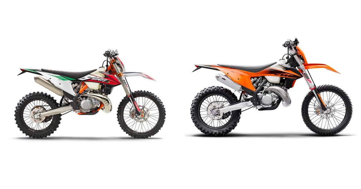 Motorrad Vergleich KTM 300 EXC TPI Sixdays 2020 Vs KTM 150 EXC TPI 2020