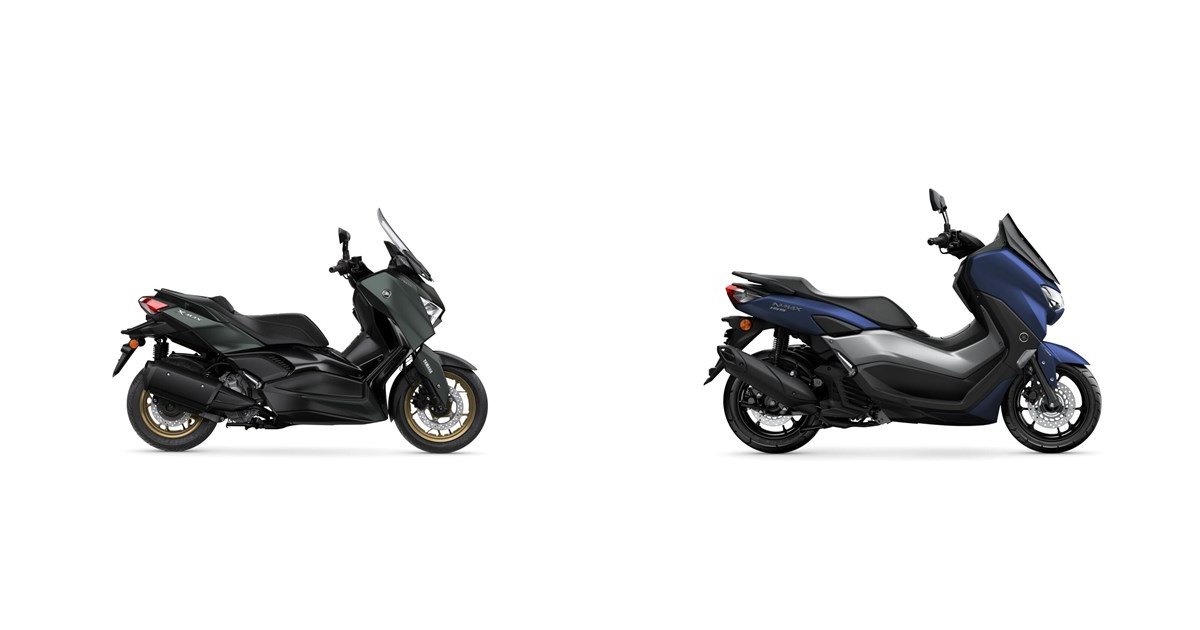 Motorrad Vergleich Yamaha Xmax Tech Max Vs Yamaha Nmax