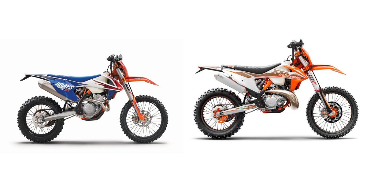 Motorrad Vergleich Ktm Exc F Six Days Vs Ktm Exc Tpi