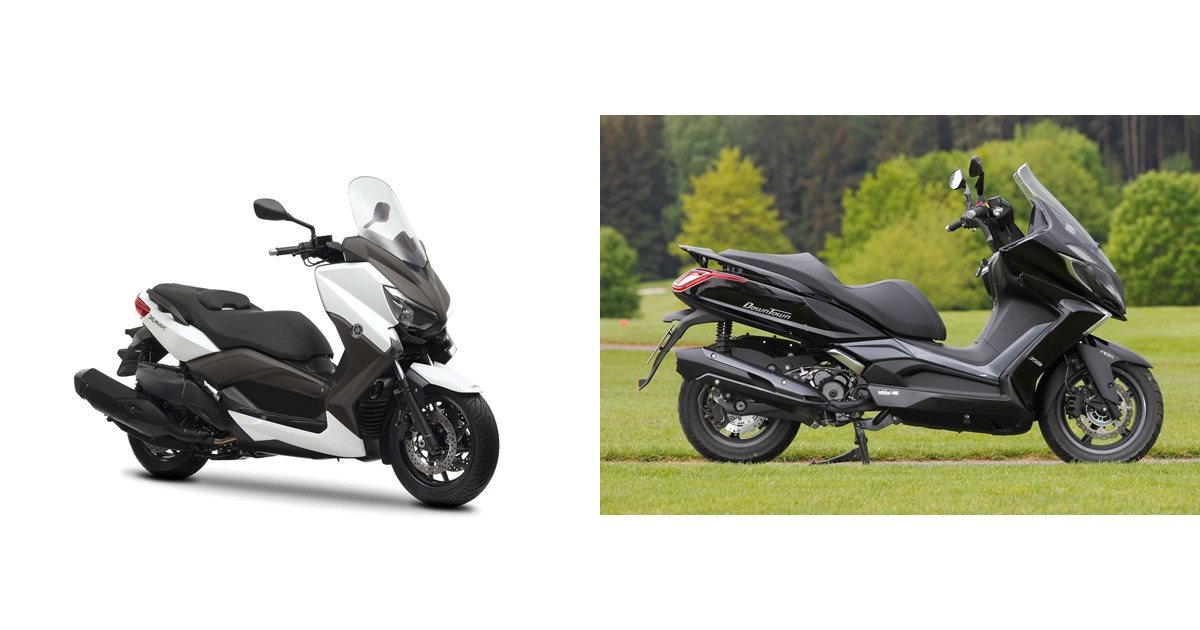 Motorrad Vergleich Yamaha Xmax Vs Kymco Downtown I