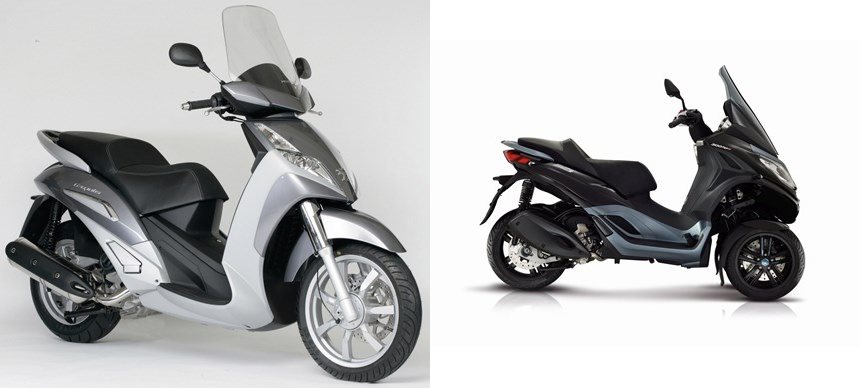 Motorrad Vergleich Peugeot Geopolis Vs Piaggio Mp