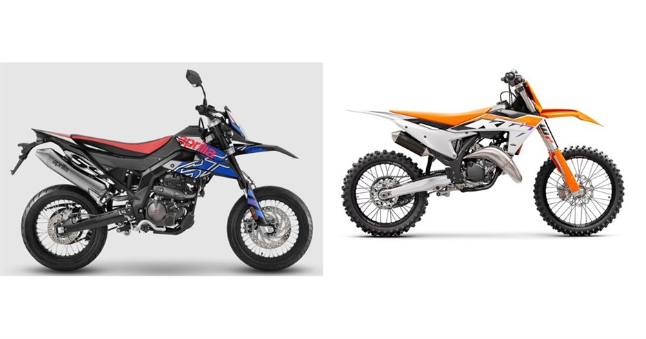 Motorrad Vergleich Aprilia Sx Vs Ktm Sx