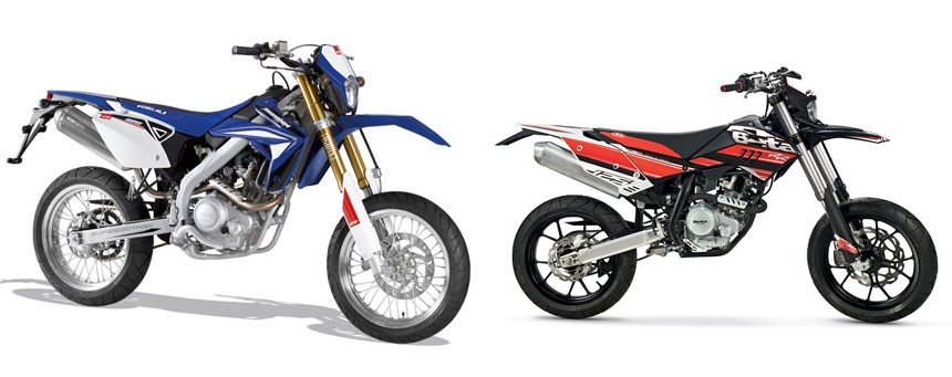 Motorrad Vergleich Rieju MRT SM 125 2010 Vs Beta RR Motard 125 4T LC 2017