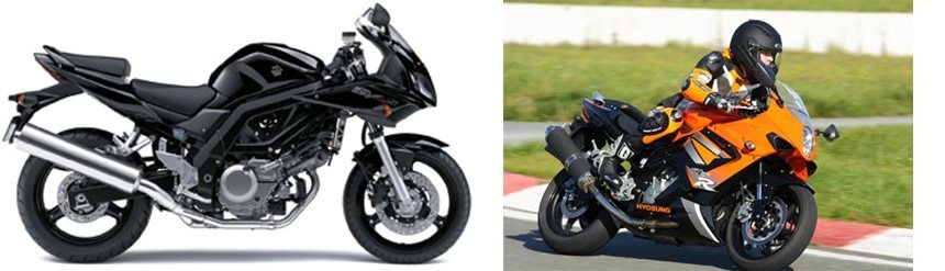 Motorrad Vergleich Suzuki Sv S Vs Hyosung Gt Ir Sport