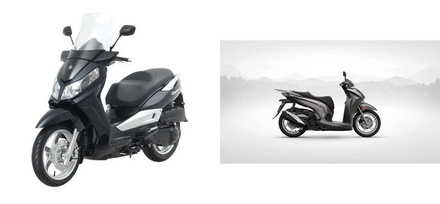 Motorrad Vergleich Sym Citycom I Vs Honda Sh I