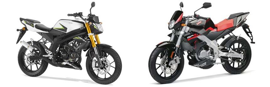 Motorrad Vergleich Rieju RS3 NKD 50 2020 Vs Derbi GPR Nude 50 2011