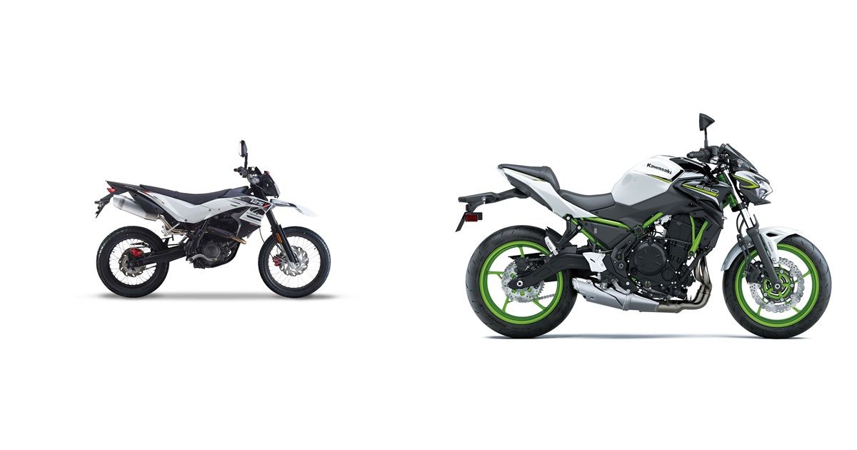 Motorrad Vergleich KSR Moto TR 125 X 2021 Vs Kawasaki Z650 2021