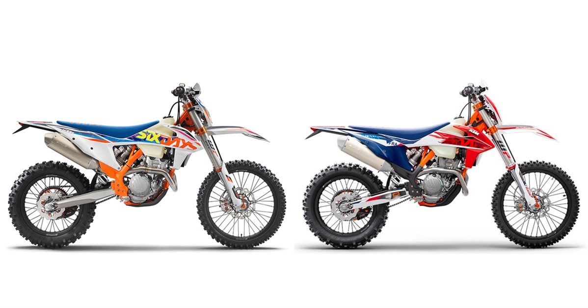 Motorrad Vergleich Ktm Exc F Sixdays Vs Ktm Exc F Sixdays