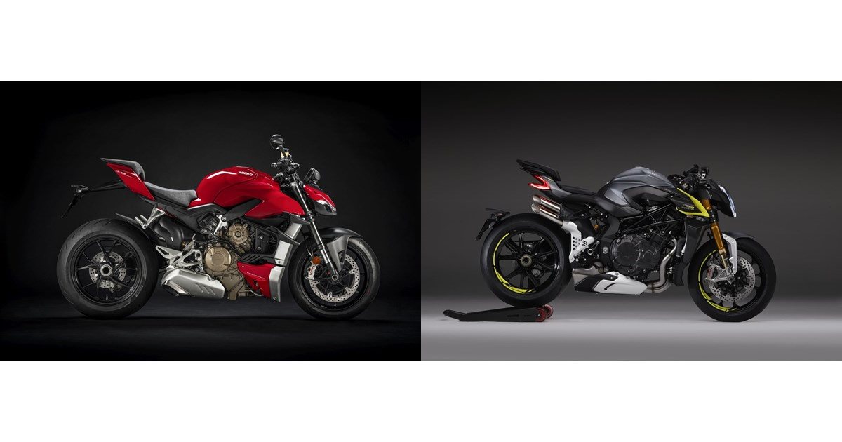 Motorrad Vergleich Ducati Streetfighter V Vs Mv Agusta Brutale