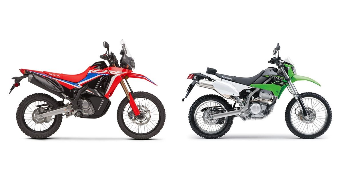 Motorrad Vergleich Honda Crf Rally Vs Kawasaki Klx