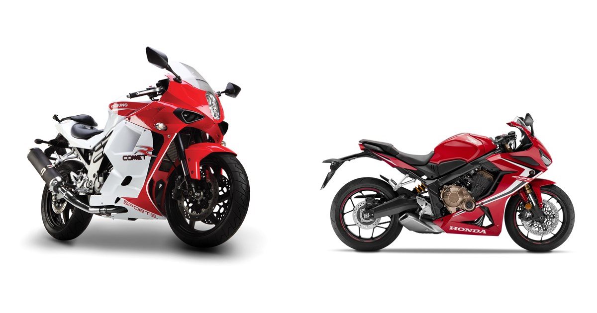 Motorrad Vergleich Hyosung GT 650iR Sport 2014 Vs Honda CBR650R 2019