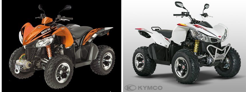 Motorrad Vergleich Arctic Cat Xc I Vs Kymco Maxxer