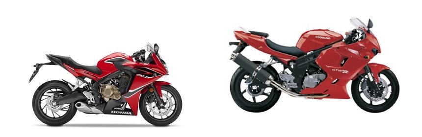 Motorrad Vergleich Honda Cbr F Vs Hyosung Gt R