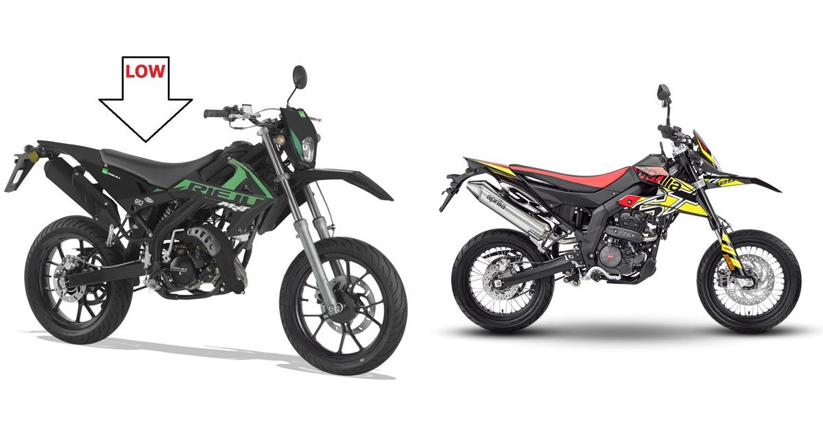 Motorrad Vergleich Rieju MRT 50 2023 Vs Aprilia SX 125 2022