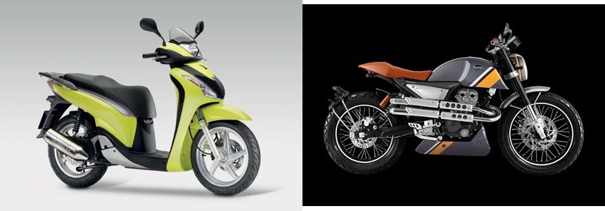 Motorrad Vergleich Honda Sh I Vs Fb Mondial Hps