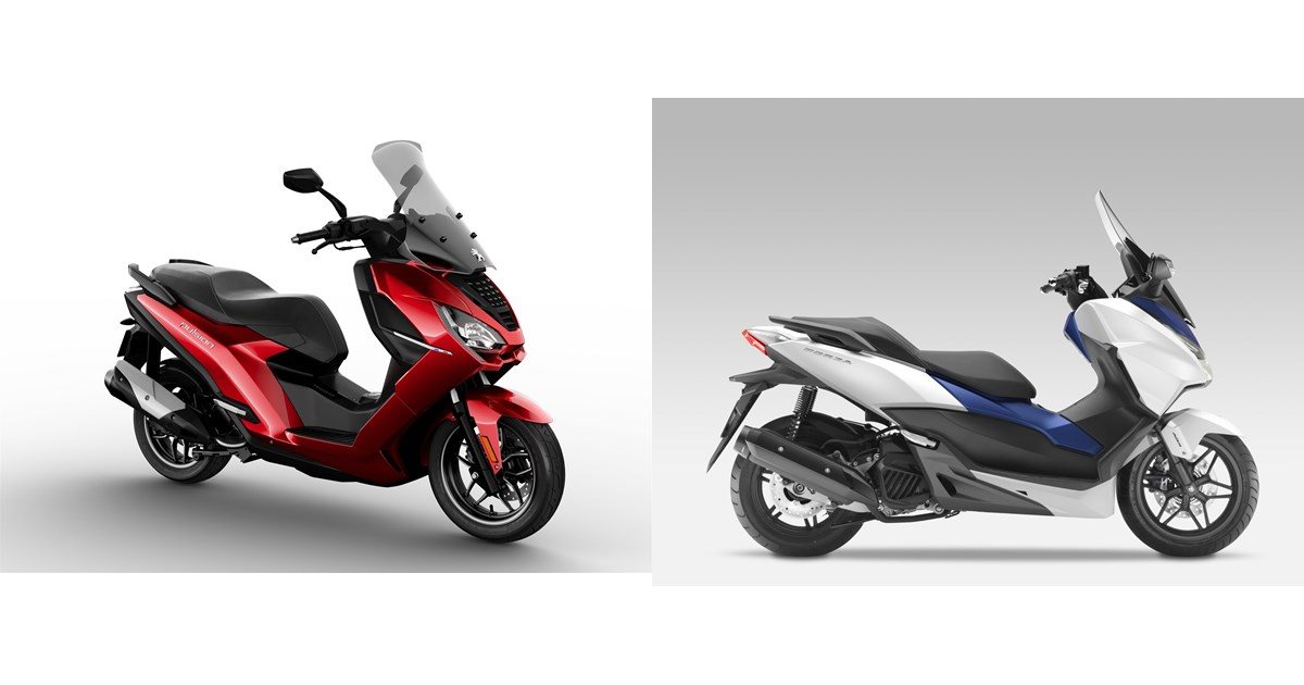 Motorrad Vergleich Peugeot Pulsion Allure Vs Honda Forza