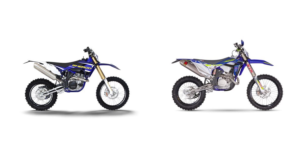 Motorrad Vergleich Sherco 450 SEF 2015 Vs Sherco 450 SEF Factory 2023