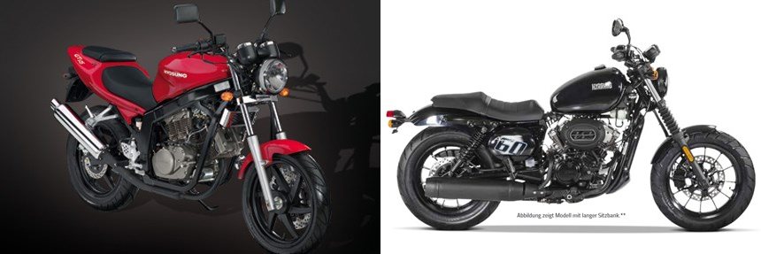 Motorrad Vergleich Hyosung Gt Naked Vs Hyosung Gv S