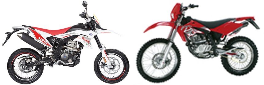 Motorrad Vergleich FB Mondial SMX 125i Supermoto 2020 Vs Beta RR 125