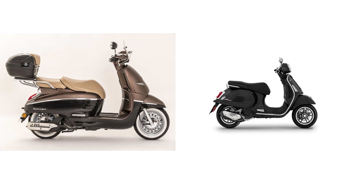 Motorrad Vergleich Peugeot Django Allure Vs Vespa Gts