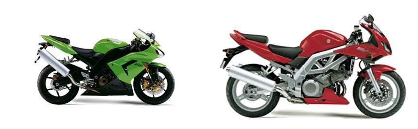 Motorrad Vergleich Kawasaki Ninja Zx R Vs Suzuki Sv S