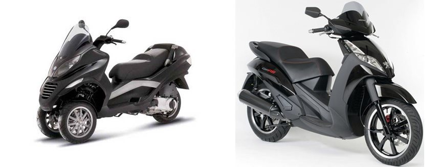 Motorrad Vergleich Piaggio Mp Vs Peugeot Geopolis Rs