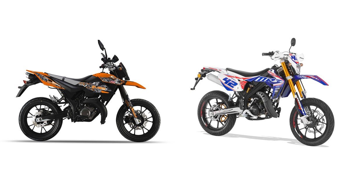 Motorrad Vergleich KSR Moto TR 50 SM 2019 Vs Rieju MRT 50 SM PRO 2021