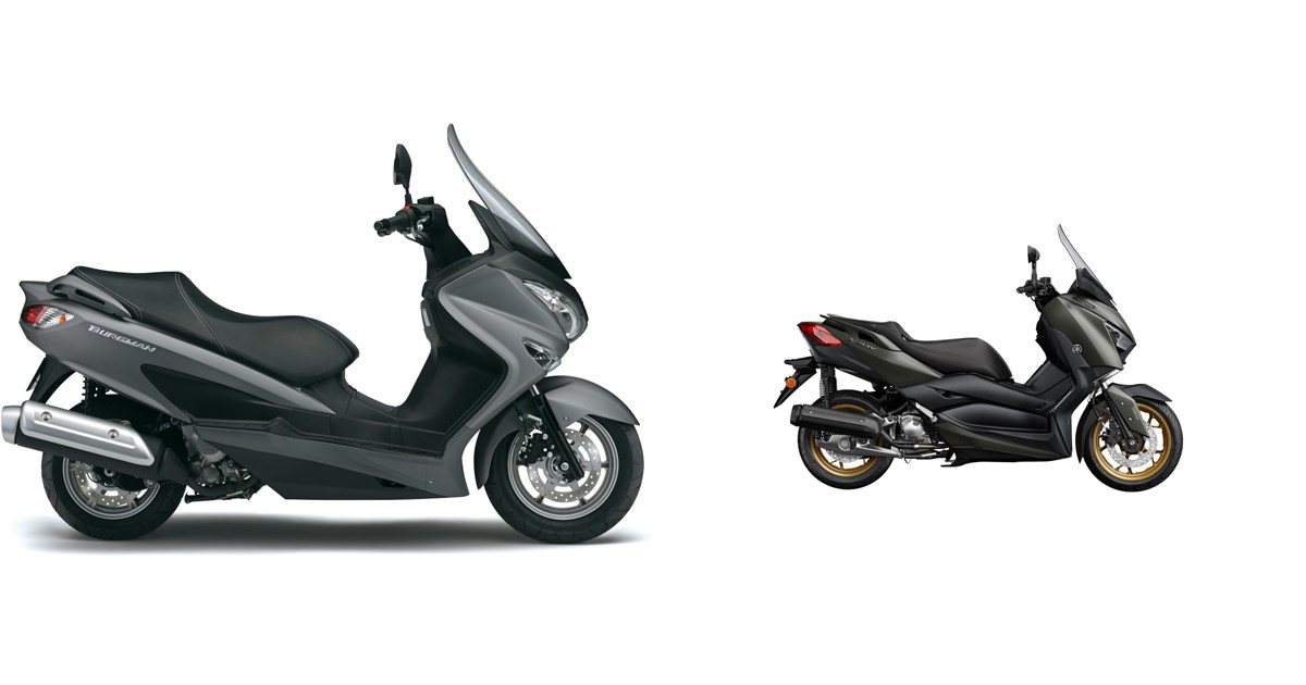 Motorrad Vergleich Suzuki Burgman Vs Yamaha Xmax Tech Max