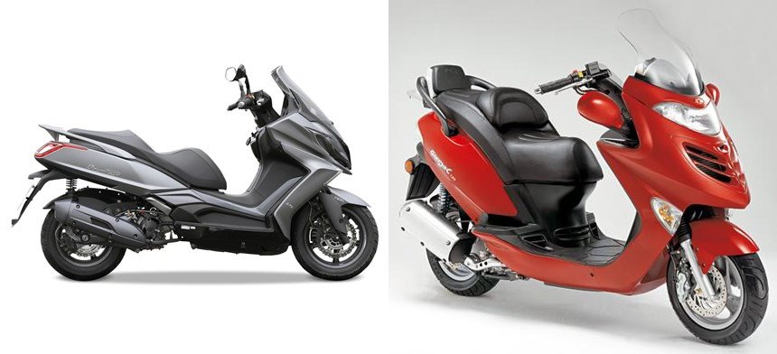 Motorrad Vergleich Kymco Downtown I Vs Kymco Grand Dink