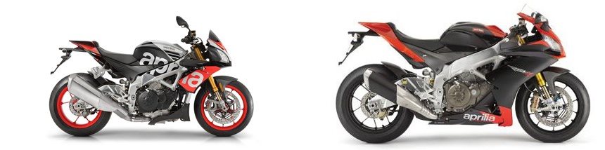 Motorrad Vergleich Aprilia Tuono V Factory Vs Aprilia Rsv