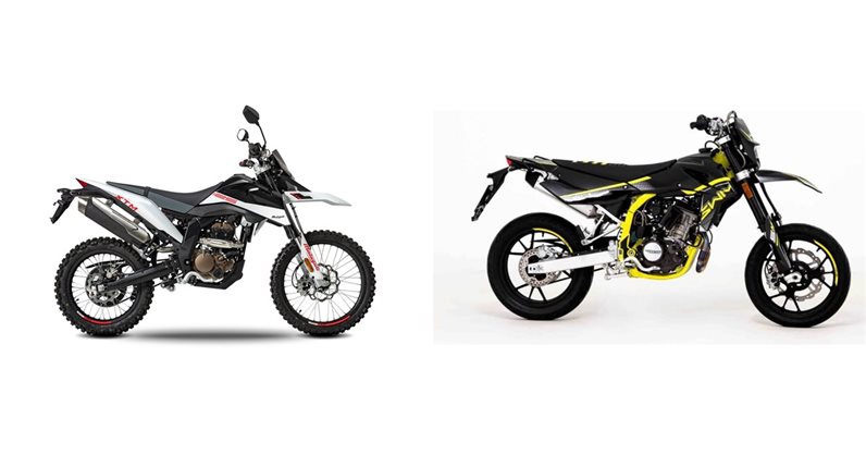 Motorrad Vergleich Malaguti XTM 125 Enduro 2023 Vs SWM SM 125 R 2023