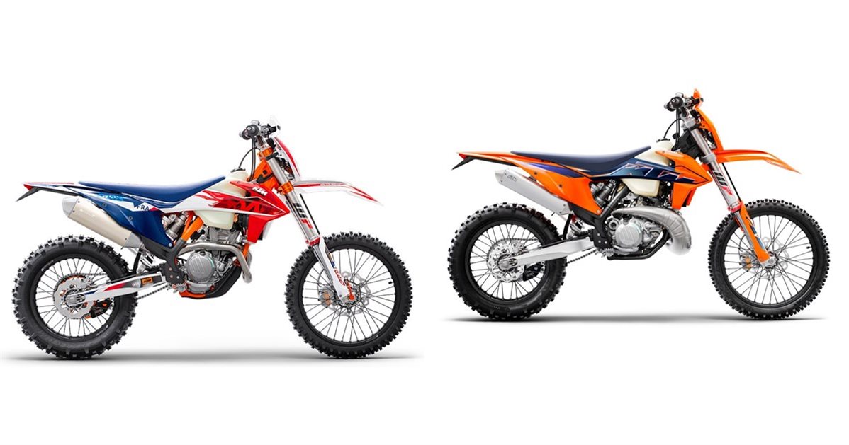 Motorrad Vergleich Ktm Exc F Six Days Vs Ktm Exc Tpi