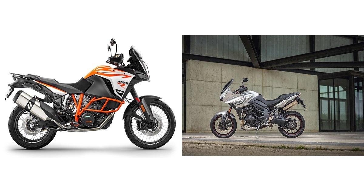 Motorrad Vergleich KTM 1290 Super Adventure R 2017 Vs Triumph Tiger