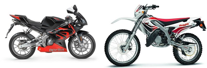 Motorrad Vergleich Aprilia Rs Vs Malaguti Xtm Enduro