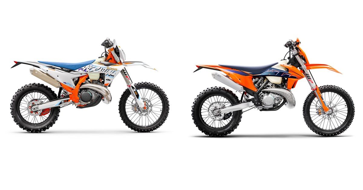 Motorrad Vergleich KTM 250 EXC TBI Sixdays 2024 Vs KTM 300 EXC TPI 2022