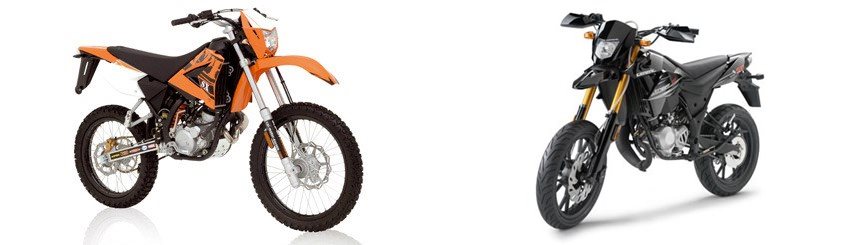 Motorrad Vergleich CPI Supercross 50 2009 Vs KSR Moto Trigger 50 SM 2009