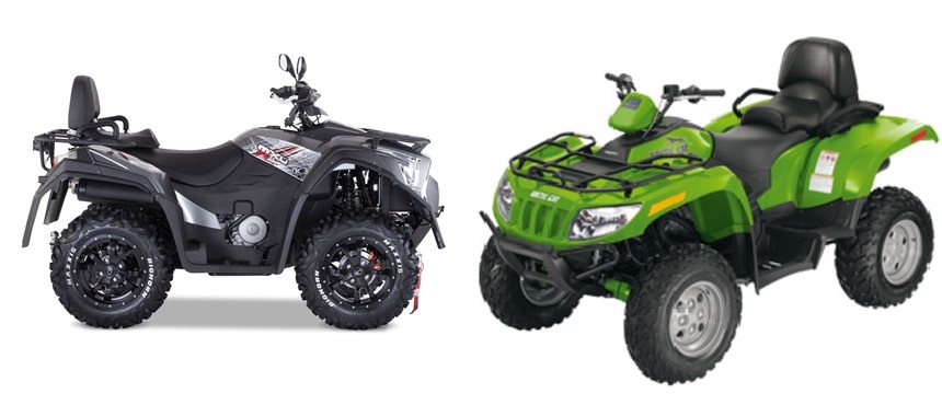 Motorrad Vergleich Kymco Mxu Exi Vs Arctic Cat H Efi Trv