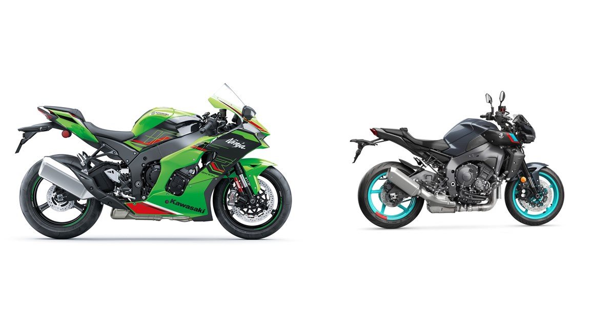 Motorrad Vergleich Kawasaki Ninja ZX 10R 2023 Vs Yamaha MT 10 2023