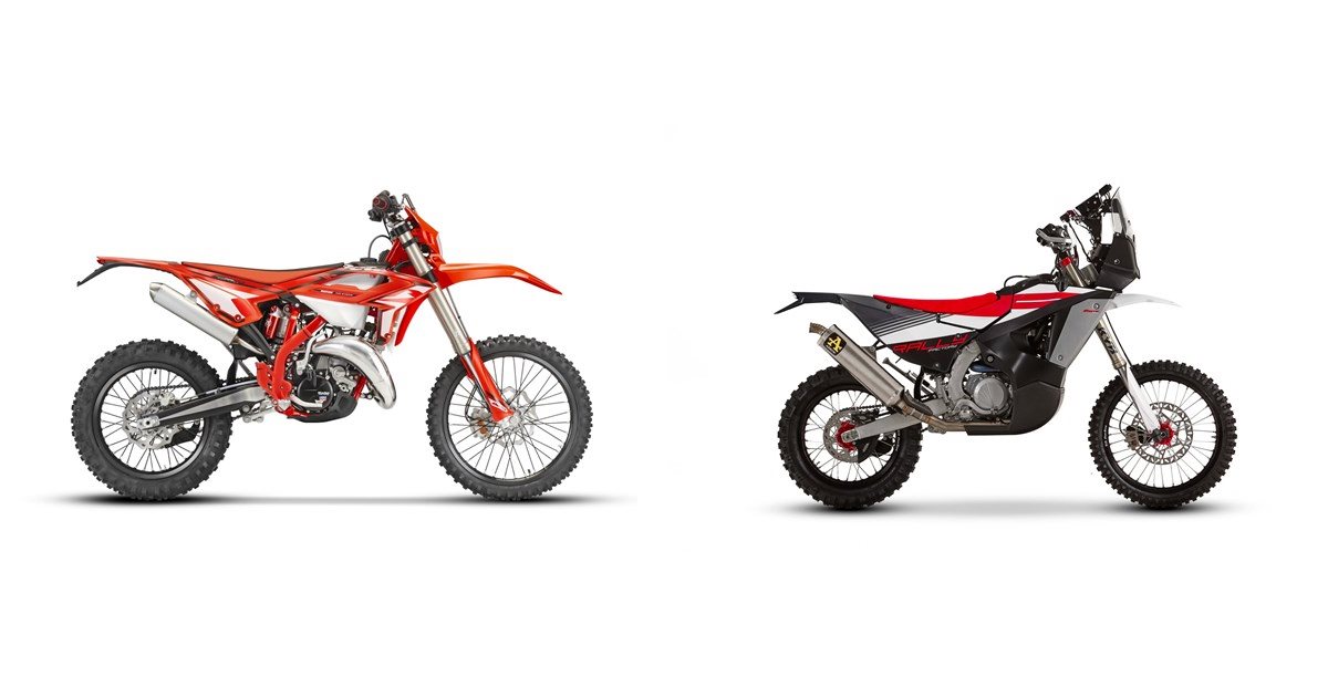 Motorrad Vergleich Beta RR 125 2T 2024 Vs Fantic XEF Rally Factory 2023