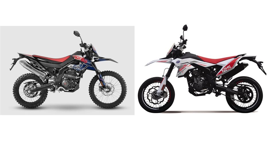 Motorrad Vergleich Aprilia Rx Vs Fb Mondial Smx I