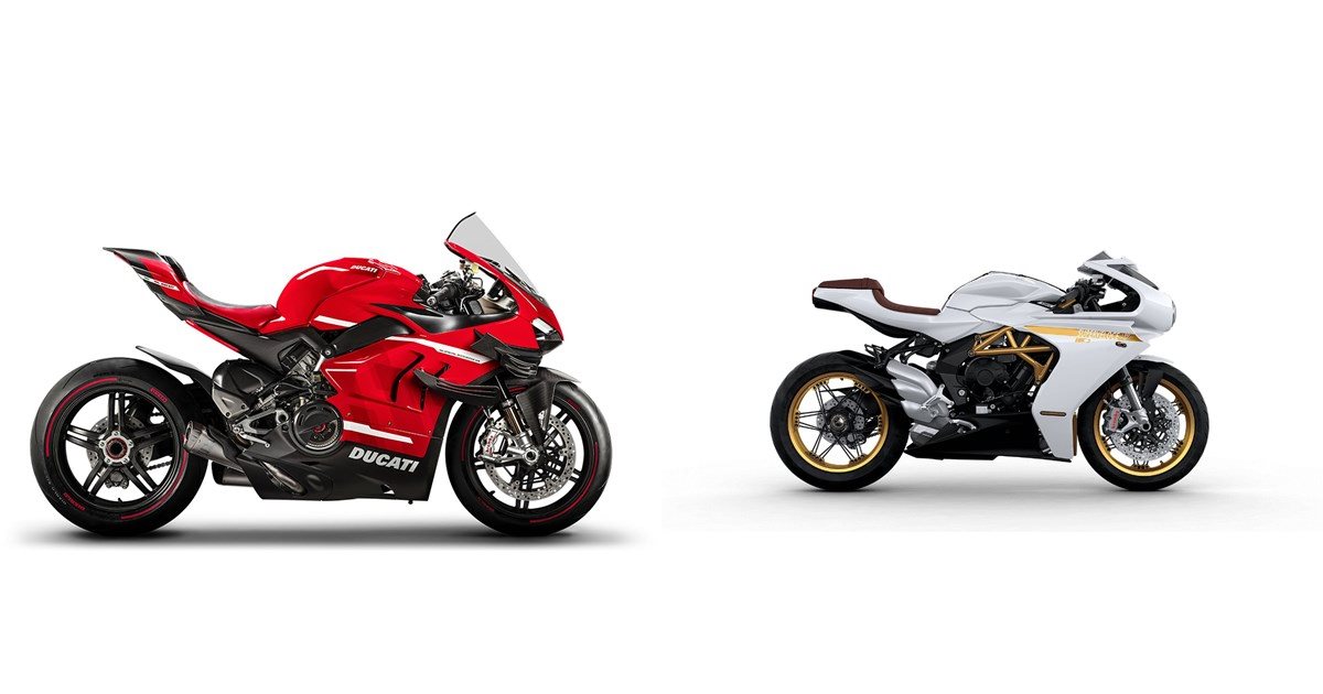 Motorrad Vergleich Ducati Panigale V Superleggera Vs Mv Agusta